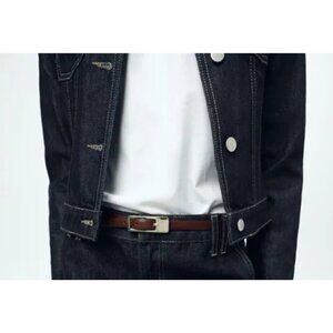 ZARA THIN BELT WITH RECTANGULAR BUCKLE Size 85 cm